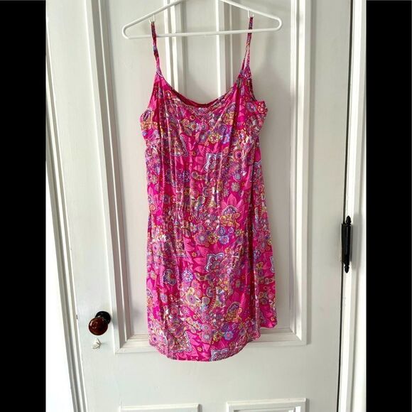 No boundaries pink paisley sundress Juniors L - Picture 1 of 4